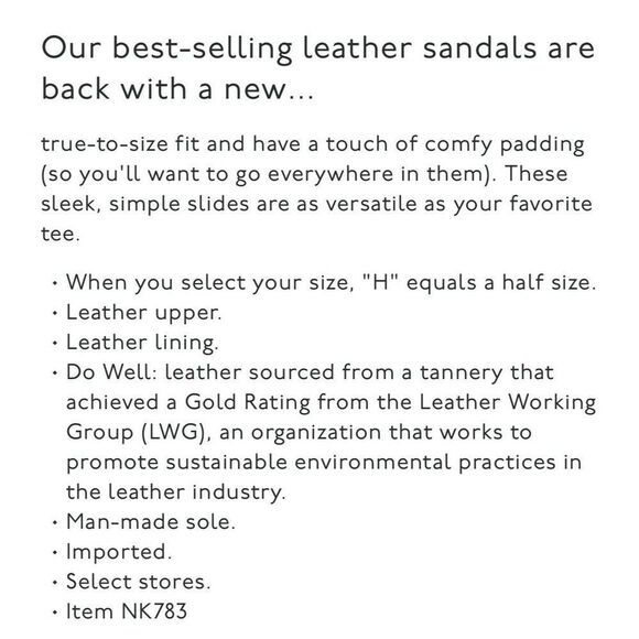 MADEWELL The Boardwalk Slide Sandals Women 6M Leather Brown English Saddle NK783 - Picture 10 of 10